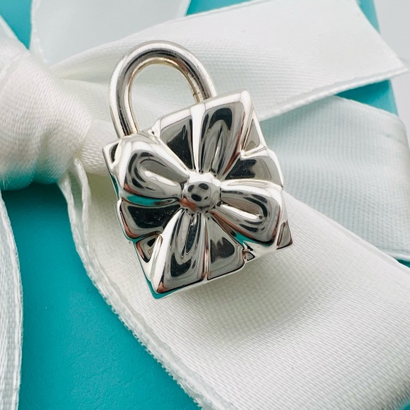 Tiffany Gift Box Lock Charm Pendant